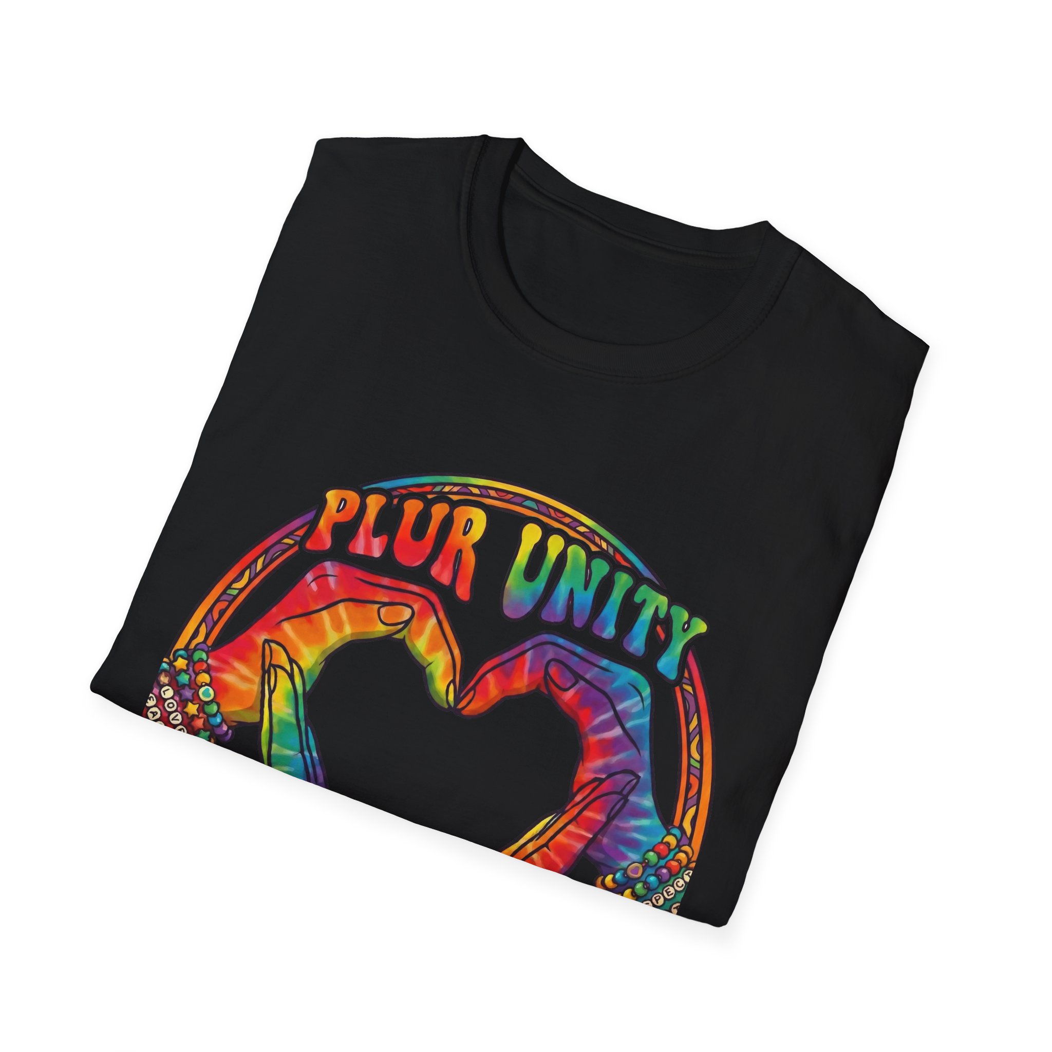 PLUR Unity Collective Tie-Dye Heart T-Shirt - Image 4