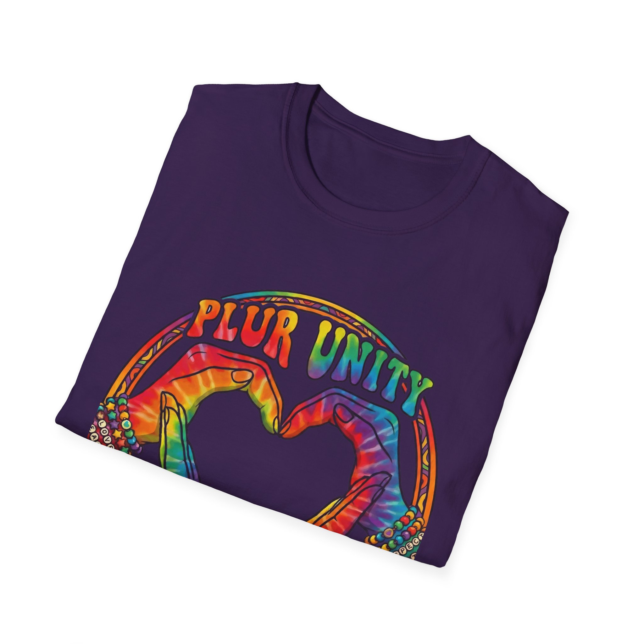 PLUR Unity Collective Tie-Dye Heart T-Shirt - Image 12