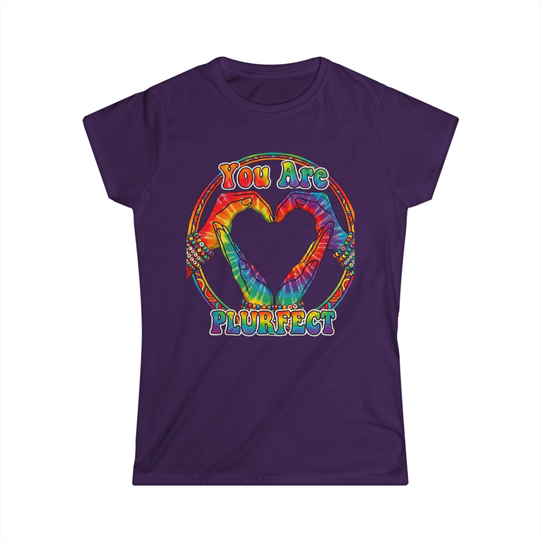You Are Purrfect Rainbow Heart Tee — Women's Graphic Shirt - Image 7