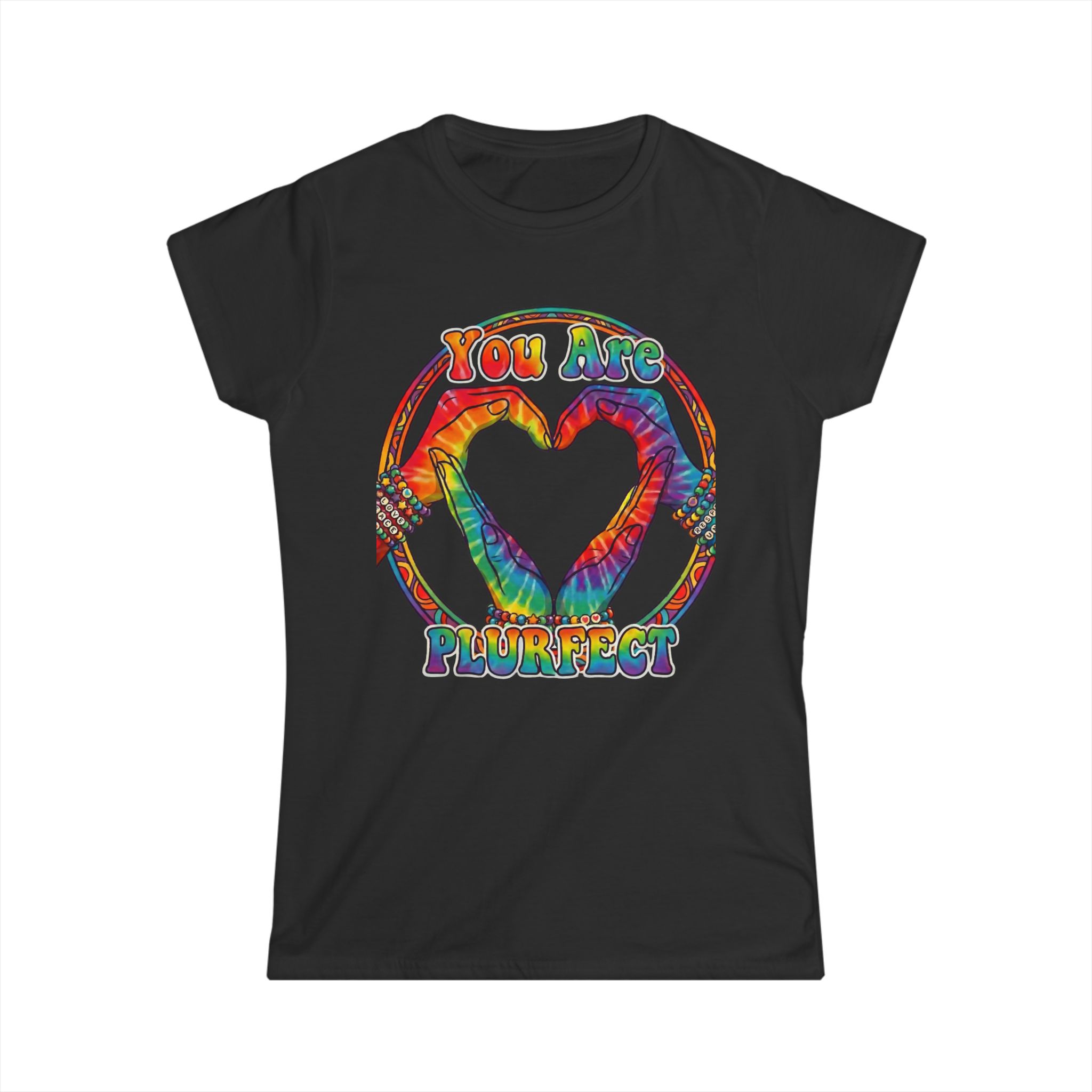 You Are Purrfect Rainbow Heart Tee — Women's Graphic Shirt - Image 4