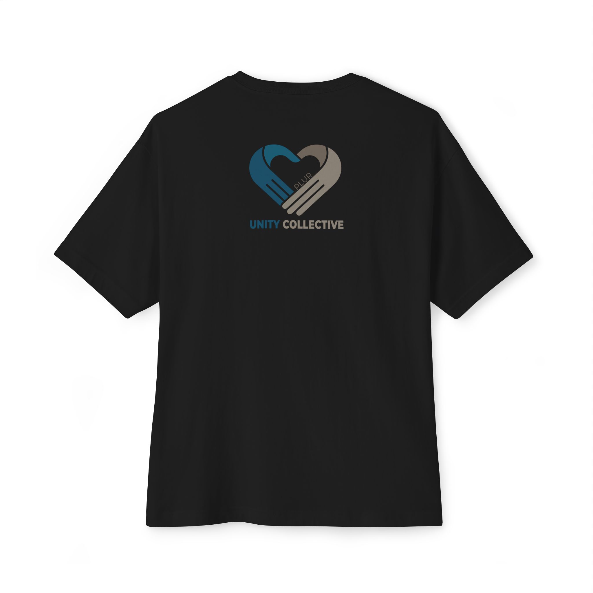 PLUR Tie-Dye Heart Tee — Unity Collective Oversized T-Shirt - Image 10